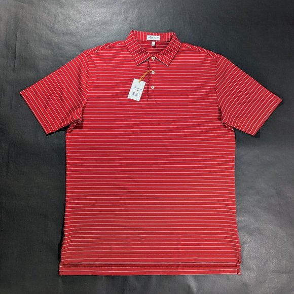 Peter Millar Men`s Summer Comfort Jubilee Performance Jersey Polo Golf Shirt L - Picture 2 of 7